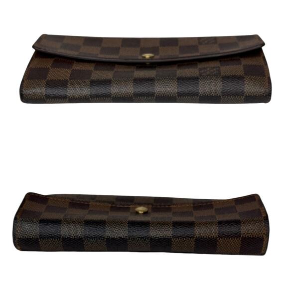 Louis Vuitton Damier Ebene Portefeuille Sarah Wallet Authentic Made In Spain - Picture 4 of 16